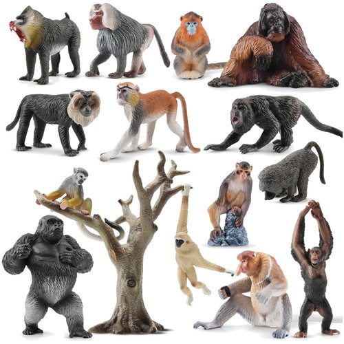 Affen tierfiguren set - affen, 15