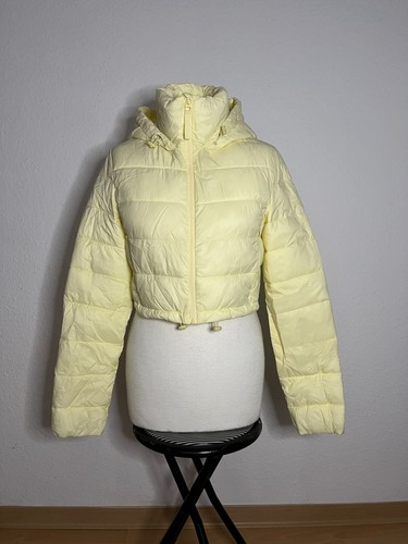 Crop steppjacke hellgelb zara - steppjacke,