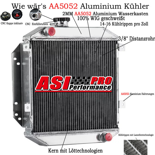 Rows aluminium kühler - kühler, für