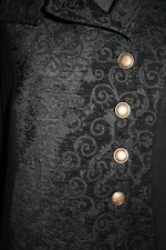 Chapati Mantel Wolle schwarz