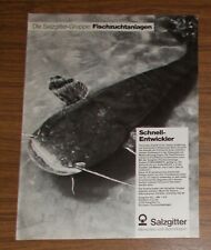 Seltene Werbung SALZGITTER Fischzuchtanlage System STÄHLERMATIC 1983