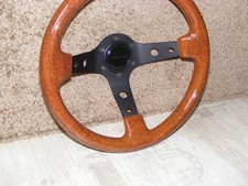 Sportlenkrad Lenkrad Holz Optik 320mm geschüsselt deep VW Alfa Opel Honda Mazda