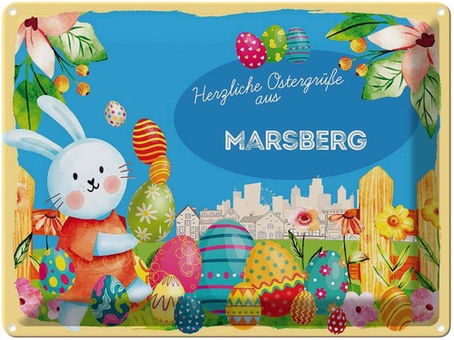 Blechschild 30x40 ostern - blechschild,