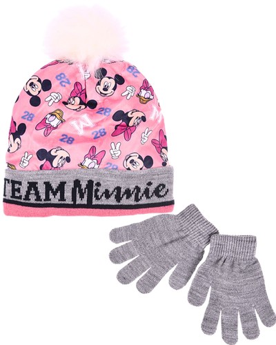 Set mütze handschuhe minnie - &,