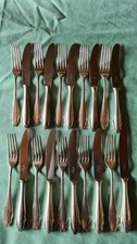 WMF Patent 90er Silber Besteckset 20-teilig Modell 2200 Messer 20cm / Gabel 18,5
