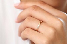 2mm glatter Goldring 585er 14K Ehering Statement Ringe Rosegold Weißgold Band