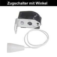 ✅Zugschalter mit Winkel Einbauzugschalter mit Zugschnur Lampenschalter Ein/Aus