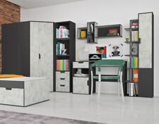 Jugendzimmer Kinderzimmer komplett NOAH Set C Eckschrank Schreibtisch Regale 