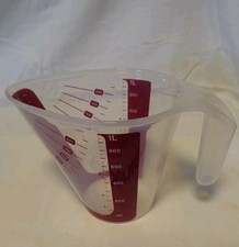 Tupperware Combi Plus Messbecher, Messgenau 1L Beere NEU