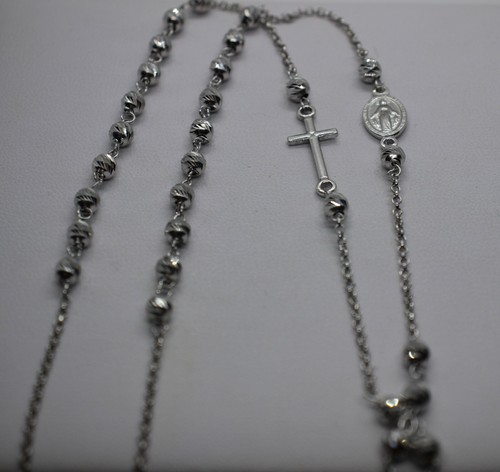 Rosenkranz halskette silber - rosenkranz,