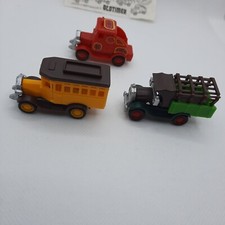 Ü-Eier Oldtimer 1992 - 3 Fahrzeuge + 1  Beipackzettel - Feuerwehr nicht vollst.