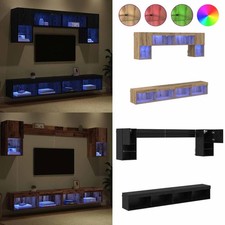 6-tlg. Wohnwand mit LED