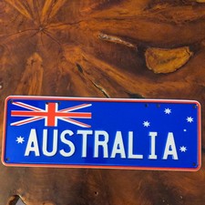 Blechschild Schild "Nummernschild" Australien Australia Deko-Schild 