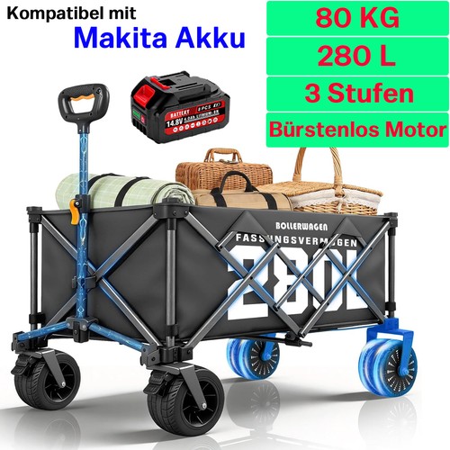 280l klappbar bollerwagen - 280l,