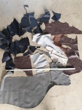 Lederreste Rindleder Bunt zum Basteln Automobilbedarf Ledersitze etc.