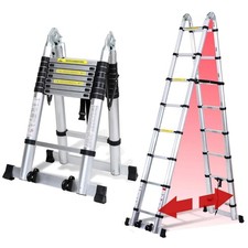 Teleskopleiter aluminium - teleskopleiter, 5m