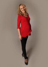 Umstandsshirt Stillshirt rot