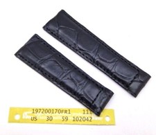 Uhrenarmband passend für Rolex Daytona echt Alligator 20mm schwarz, TOP  / 68