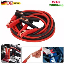 2 x 4m 2000AMP Starthilfekabel Überbrückungskabel Heavy Duty Starterkabel Kabel 