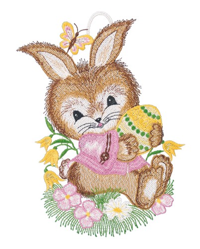Fensterbild hase und - "hase,