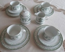 Melitta Friesland Jeverland Reepsholt 4 x Kaffeedecke-Zuckerdose-Milchkännchen