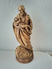 antike Handgeschnitzte Statue hl. Joseph mit Jesuskind ca.250 Jahre alt