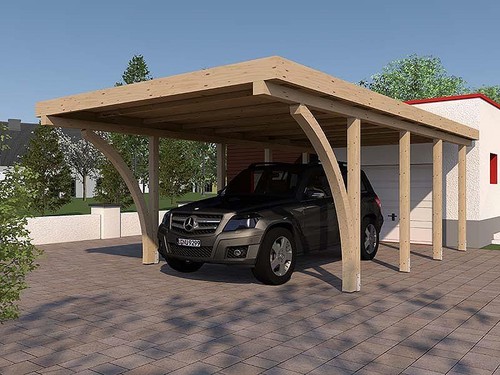 Carport flachdach imola - carport,