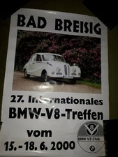 27. INT. BMW V8 TREFFEN BAD BREISIG 15-18.6.2000 POSTER/PLAKAT  GEBRAUCHT