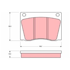 Satz Bremsbeläge Bremsklötze
