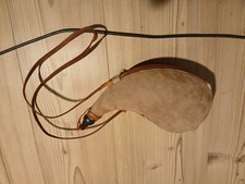 Alter Wasserbeutel Trinkflasche Weinschlauch Bota Leder Spanien Militär