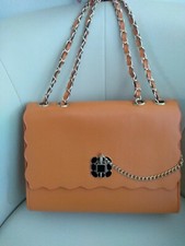 NEUE DAMEN HAND-TASCHE von CHISPAULO, Fb. ORANGE, Größe B28 x H22 cm, Kunstleder