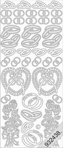 Sticker ringe herzen - ✂,