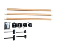 Dolibest 300 cm Ballettstange Wandmontage aus Holz für Kinder