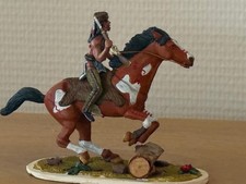 Zinnfiguren Indianischer Krieger  zu Pferd , handgemalt aus Sammlungsauflösung