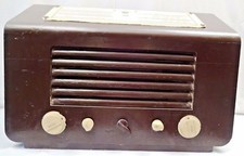 Seinem Master Voice Vintage Schlauch Radio Holz Schrank Aus IN England Sammelbar