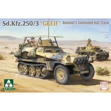 Takom 1:35 Sd.Kfz.250/3 "GREIF" Rommel's Command Half-Track Military Model Kit