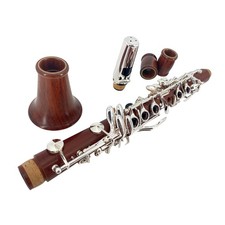 Professional E Flat Clarinet Rosewood Eb Key Clarinet Good Sound Case 2 Barrels