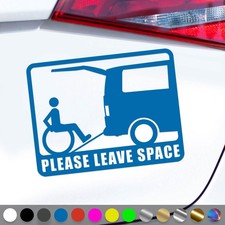 Rollstuhl Aufkleber Rampe Behindert Abstand Halten Sticker Auto Geschenkidee