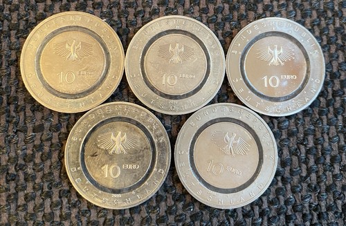 Satz euro gedenkmünzen - 10,