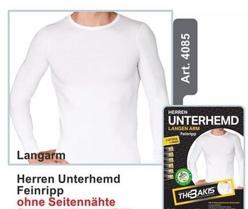 Herren unterhemd in weiss - ,