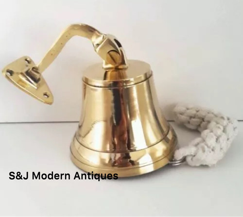 Antike messing wandglocke - messing,