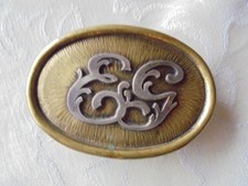 Koppel Schnalle  Initialen  E G Handgefertigt Tracht Damen und Herren Gürtel