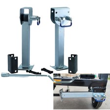 2PC Kurbel Stützen Abstellstütze Heckstütze für STEMA Anhänger klappbar 45-68cm
