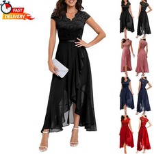 Damen Langes Abend Ball Kleid