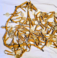 Perlmutt Blättchen Bambus Stäbchen ehem. Türvorhang