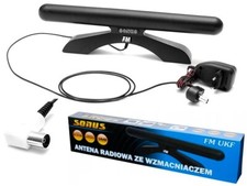 Zimmerantenne Zimmer Innen Radio Antenne FM UKF FM + Verstärker NEU