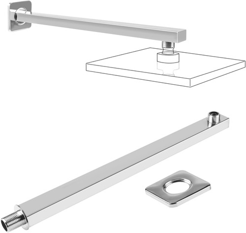 Brausearm 40cm edelstahl - brausearm,,