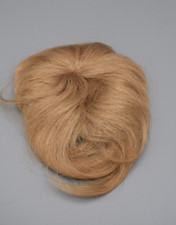 Puppenperücken - Echthaar Perücke Tresse Sattelform -   blond - 7cm