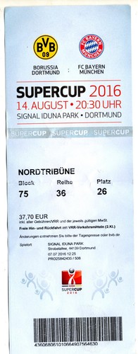 Ticket dfb supercup 2016 - ticket,