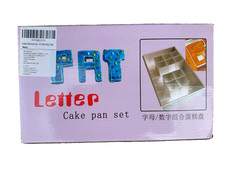 Aluminium Backformen Kuchenform verstellbar Antihaft für Groß Buchstaben Zahlen